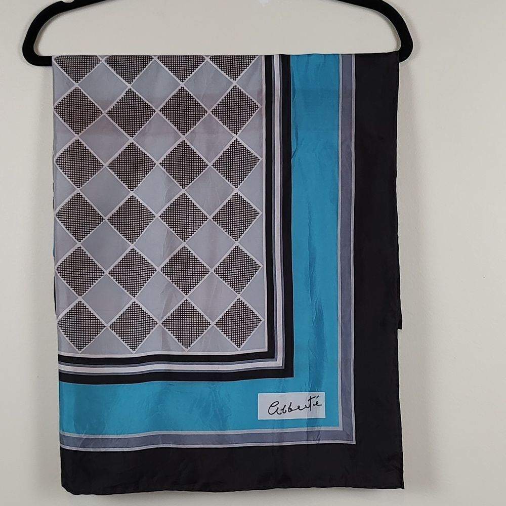 Alberte Geometric Square Scarf Vintage